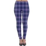 Purple Plaid Tartan 1 Lightweight Velour Leggings