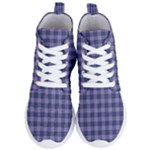 Purple Plaid Tartan 1 Women s Lightweight High Top Sneakers