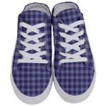 Purple Plaid Tartan 1 Half Slippers