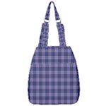 Purple Plaid Tartan 1 Center Zip Backpack