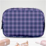 Purple Plaid Tartan 1 Make Up Pouch (Small)