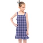 Purple Plaid Tartan 1 Kids  Overall Dress