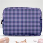 Purple Plaid Tartan 1 Make Up Pouch (Medium)