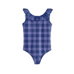 Purple Plaid Tartan 1 Kids  Frill Swimsuit