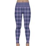 Purple Plaid Tartan 1 Lightweight Velour Classic Yoga Leggings