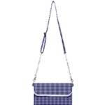 Purple Plaid Tartan 1 Mini Crossbody Handbag