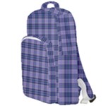 Purple Plaid Tartan 1 Double Compartment Backpack