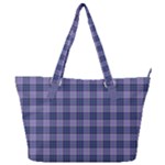 Purple Plaid Tartan 1 Full Print Shoulder Bag