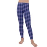 Purple Plaid Tartan 1 Kids  Lightweight Velour Leggings