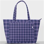 Purple Plaid Tartan 1 Back Pocket Shoulder Bag 