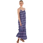 Purple Plaid Tartan 1 Cami Maxi Ruffle Chiffon Dress