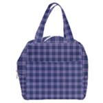 Purple Plaid Tartan 1 Boxy Hand Bag