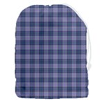 Purple Plaid Tartan 1 Drawstring Pouch (3XL)