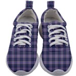 Purple Plaid Tartan 1 Kids Athletic Shoes