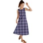 Purple Plaid Tartan 1 Summer Maxi Dress