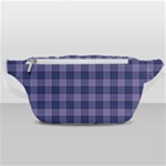 Purple Plaid Tartan 1 Waist Bag 