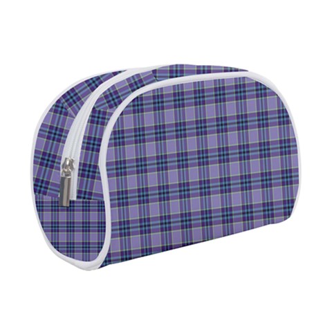 Purple Plaid Tartan 1 Make Up Case (Small) from ArtsNow.com