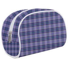 Purple Plaid Tartan 1 Make Up Case (Medium) from ArtsNow.com