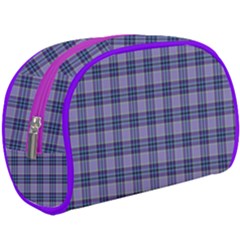 Purple Plaid Tartan 1 Make Up Case (Large) from ArtsNow.com