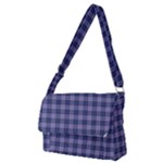 Purple Plaid Tartan 1 Full Print Messenger Bag (M)