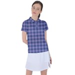 Purple Plaid Tartan 1 Women s Polo T-Shirt