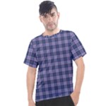 Purple Plaid Tartan 1 Men s Sport Top