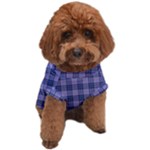 Purple Plaid Tartan 1 Dog T-Shirt