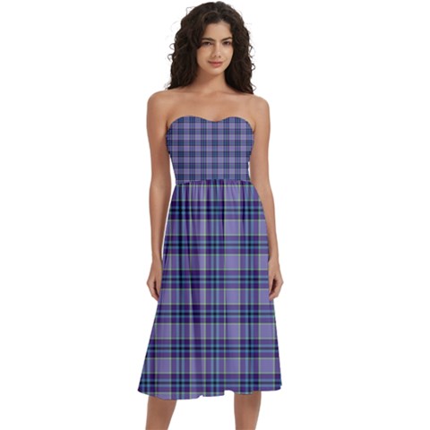 Purple Plaid Tartan 1 Knee