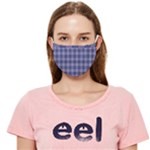 Purple Plaid Tartan 1 Cloth Face Mask (Adult)