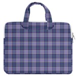 Purple Plaid Tartan 1 MacBook Pro 13  Double Pocket Laptop Bag