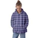 Purple Plaid Tartan 1 Kids  Oversized Hoodie