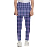 Purple Plaid Tartan 1 Kids  Skirted Pants