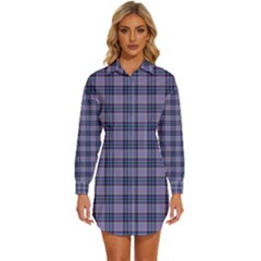 Womens Long Sleeve Shirt Dress 