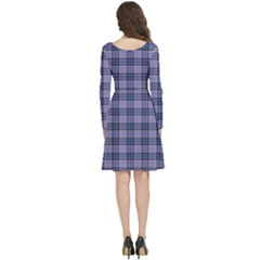 Long Sleeve V-neck skater dress with Pockets 