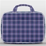 Purple Plaid Tartan 1 Travel Toiletry Bag With Hanging Hook