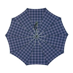 Purple Plaid Tartan 1 Automatic Folding Umbrella with Case (Large) from ArtsNow.com