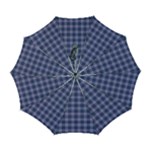 Purple Plaid Tartan 1 Automatic Folding Umbrella with Case (Large)