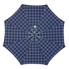 Purple Plaid Tartan 1 Automatic Folding Umbrella with Case (Medium) from ArtsNow.com