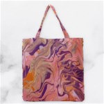 Pink ribbon Grocery Tote Bag