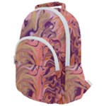 Pink ribbon Rounded Multi Pocket Backpack