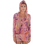 Pink ribbon Long Sleeve Hooded T-shirt