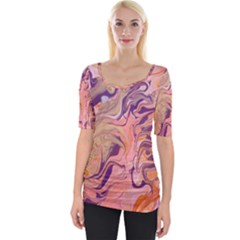 Wide Neckline T-Shirt 