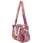 Pink ribbon Rope Handles Shoulder Strap Bag