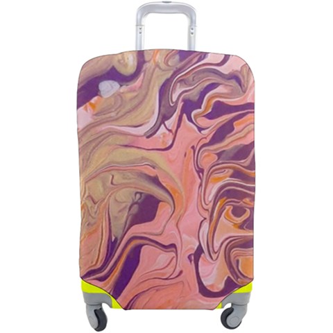 Pink ribbon Luggage Cover (Large) from ArtsNow.com