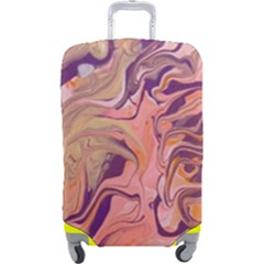 Pink ribbon Luggage Cover (Large) from ArtsNow.com