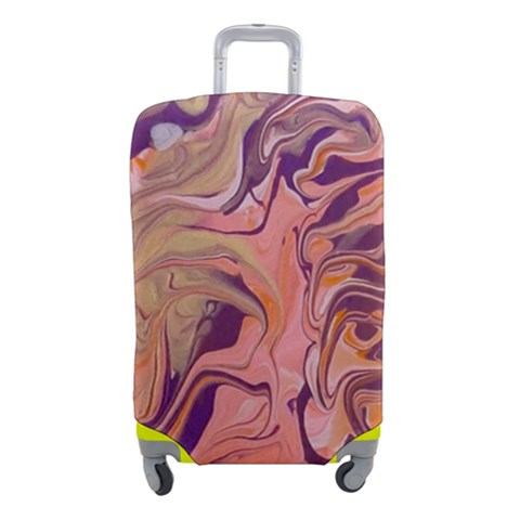 Pink ribbon Luggage Cover (Small) from ArtsNow.com