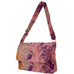 Pink ribbon Full Print Messenger Bag (S)