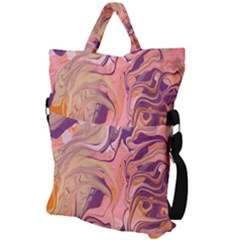 Fold Over Handle Tote Bag 