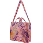 Pink ribbon Square Shoulder Tote Bag