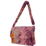 Pink ribbon Full Print Messenger Bag (L)